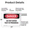 Signmission Do Not Enter Test In Progress Danger Sign, Plastic, 24in W x 18in L, 2PK OS-2PACK-DS-P-1824-L-2139 - alternate 7